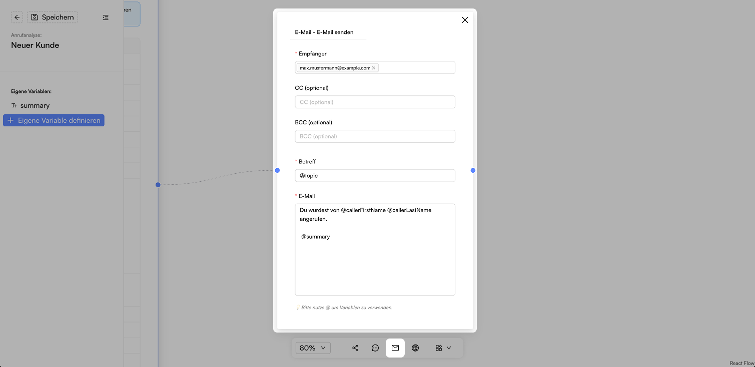 Screenshot: E-Mail