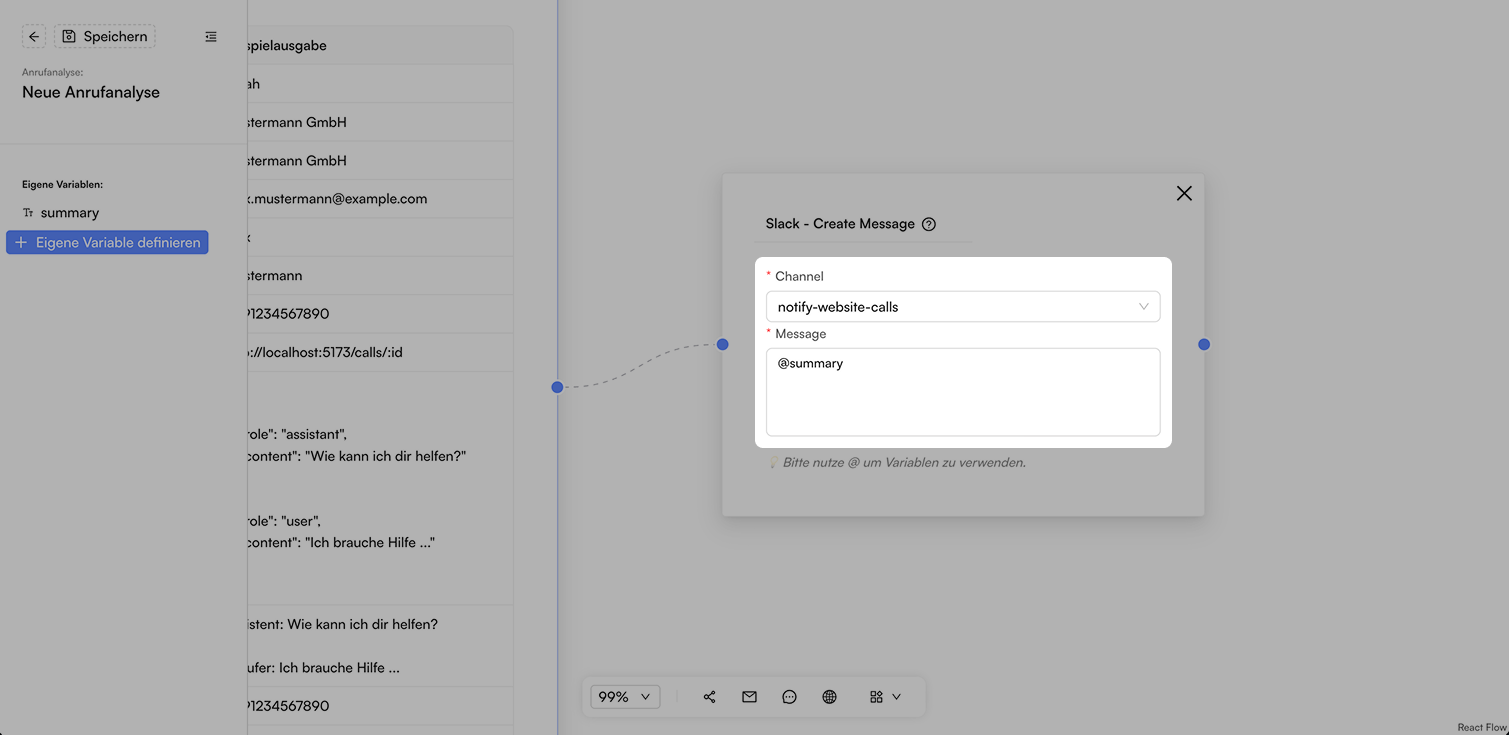 Screenshot: Slack Benachrichtigung
